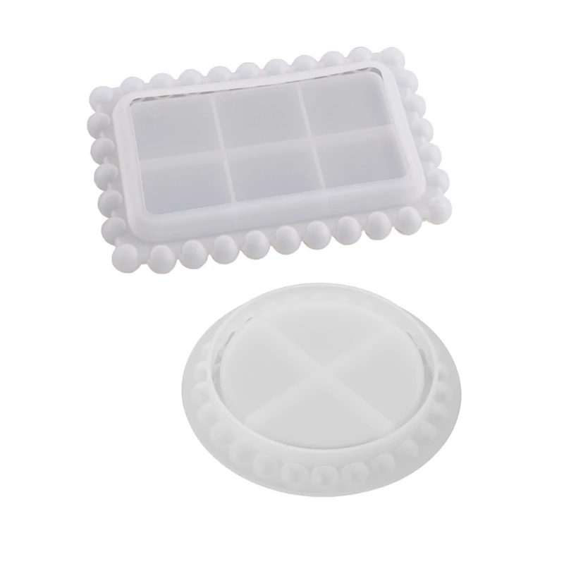 

Fruit Plate Mat Mold Silicone Tea Table Mold Epoxy Resin Casting Molds K3ND