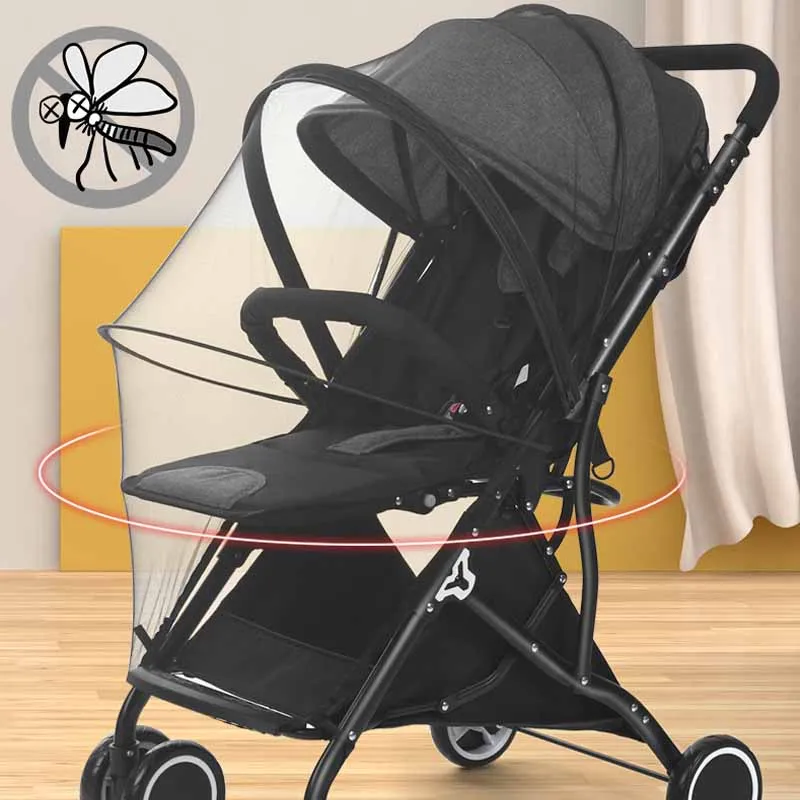Summer Baby Stroller Mosquito Net Bebies Pram Accessories Full Cover Universal Mesh Zipper Mosquito Insect Prevention Protection Summer Baby Stroller Mosquito Net Bebies Pram Accessories Full Cover Universal Mesh Zipper Mosquito Insect Prevention Protection