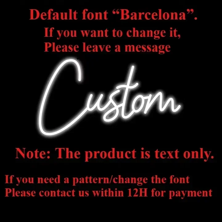 Personalized Neon Sign with Crown - USB Powered Wall Decor