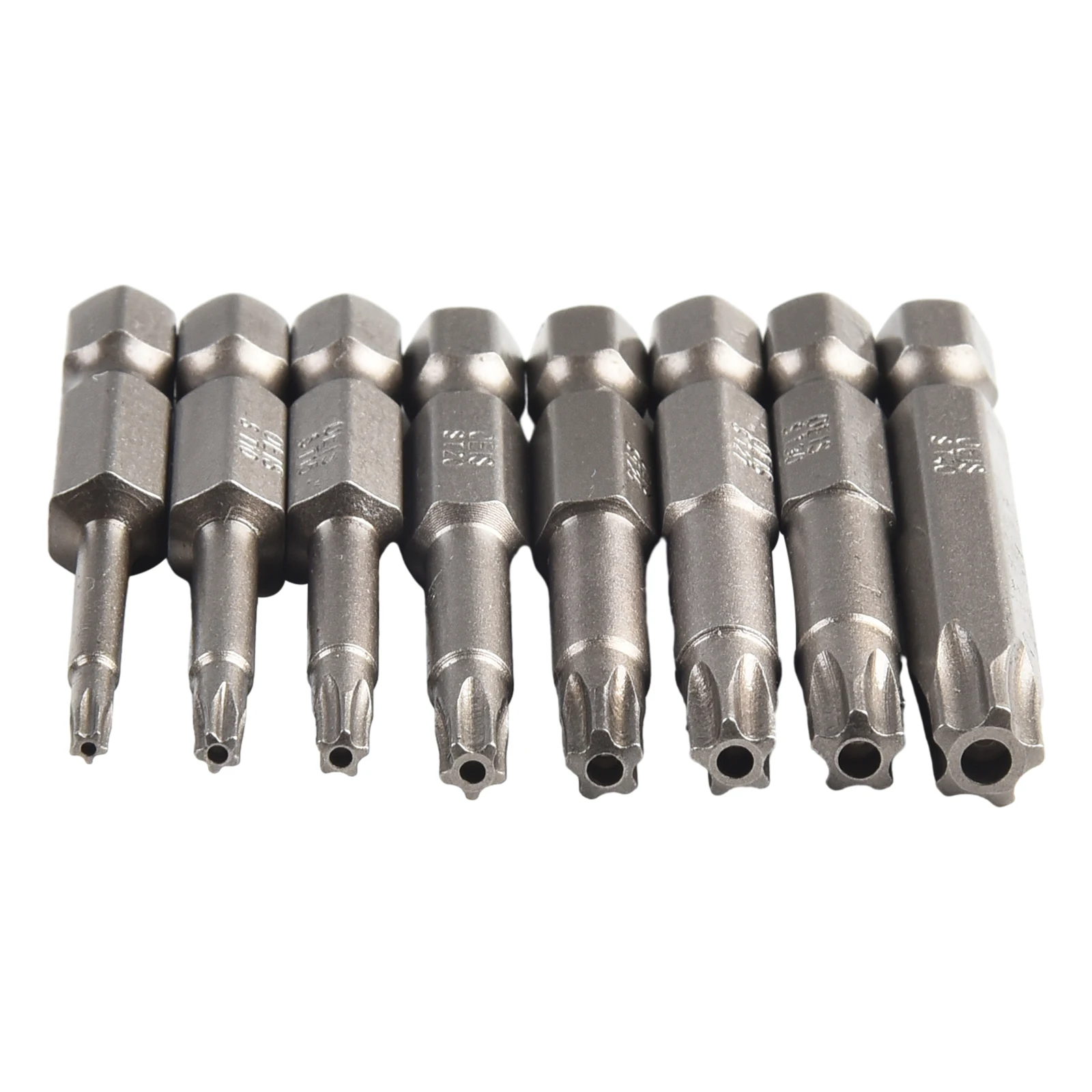 Torx-Schraubendreher-Bit-Set, 8 Stück – T8 Bis T40, 50 Mm Lang, Magnetisch, 1/4 Zoll Sechskant, Aus S2-Stahl