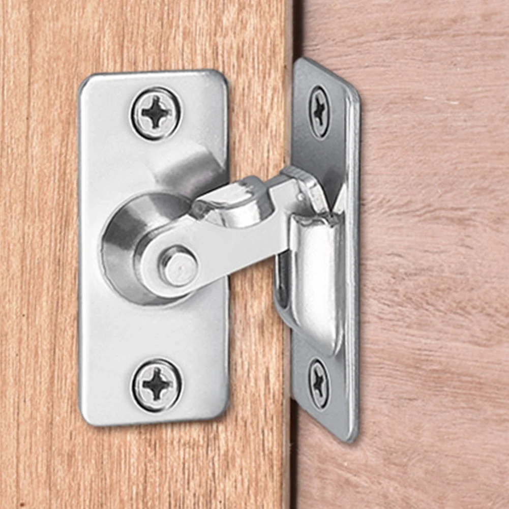 Door Lock Guard Latch Bolt 90 Degree Stainless Steel Toggle Latch Sliding  Door Lock Right Angle Barn Lock Safety Hardware
