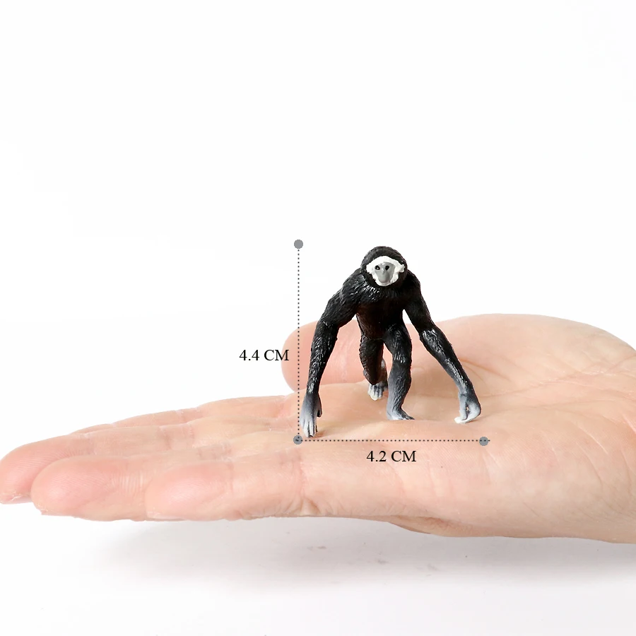 Realistische Dschungel Primattiere Schimpanse Mandrill Gibbons Indri Lemur Golden Monkey Modell Actionfigur Lernspielzeug – Detail 21