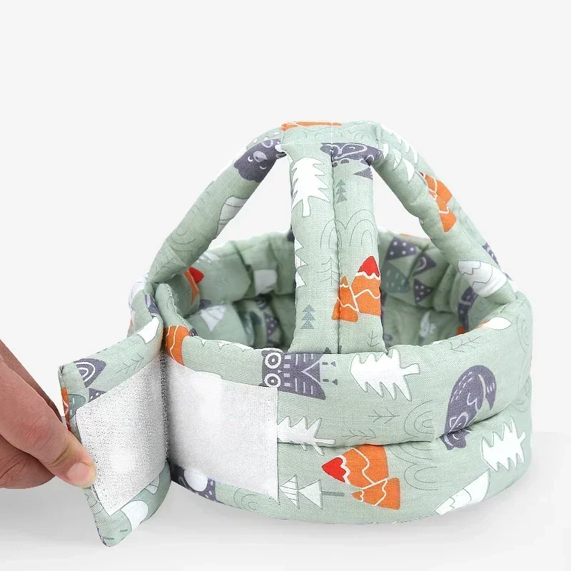 Infant Toddler Cartoon Mesh Safety Helmet Baby Kids Head Protection Hat for Walking Crawling Children Learns To Walk Bump Caps 2