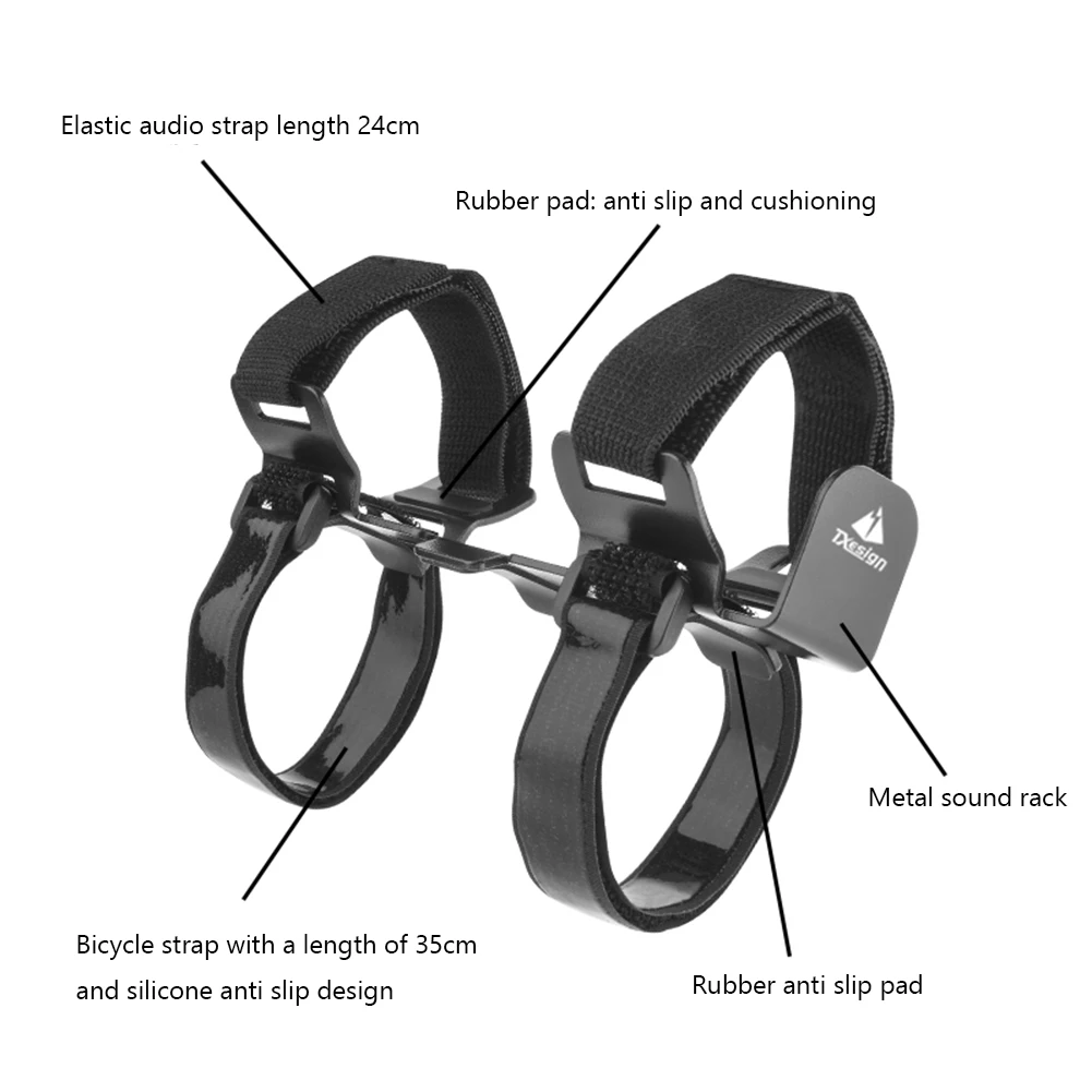 Metal Bicycle Speaker Fixing Bracket Bike Speaker Mount Adjustable Strap Accessories Compatible For JBL Charge 5/JBL Flip 5