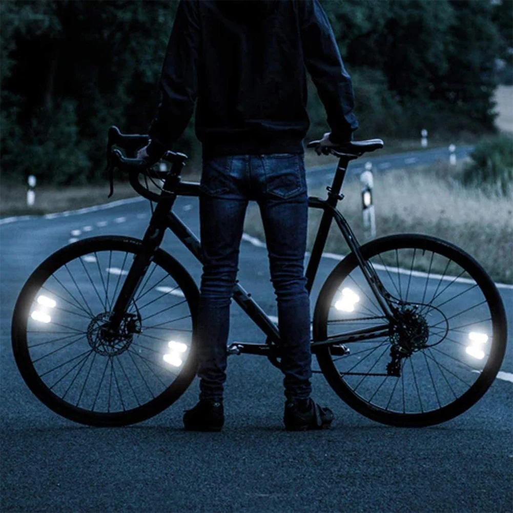 Bicycle Warning Reflector MTB Road Bike Cycing Wheel Rim Spoke Reflective Lamps bike accessories
