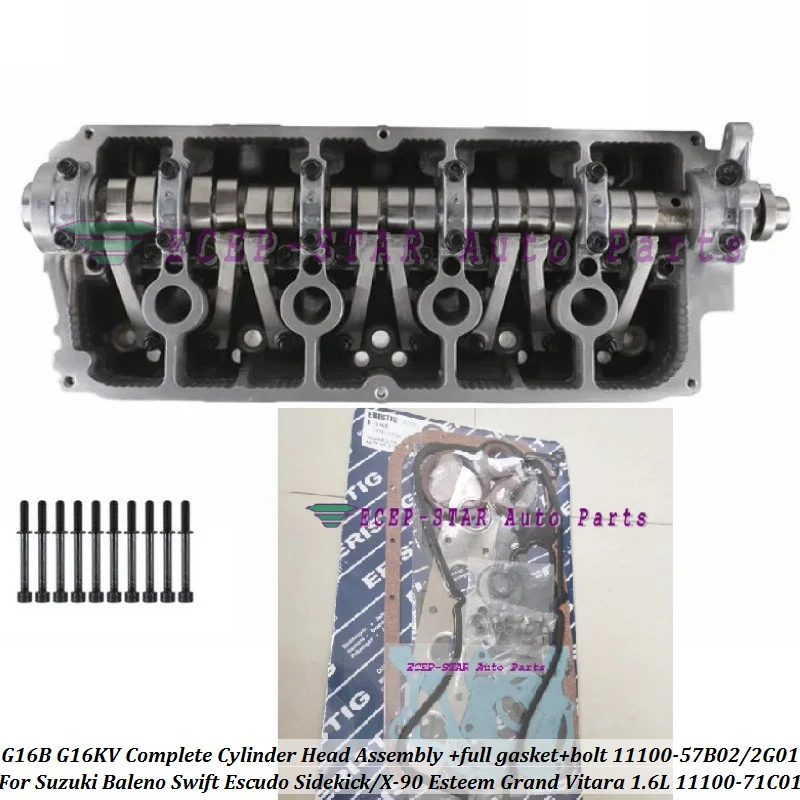 Guarnizione Completa Bullone G16B Gruppo Testata Completa Per Suzuki Baleno Swift Escudo Sidekick X-90 Stima Grand Vitara 1.6L