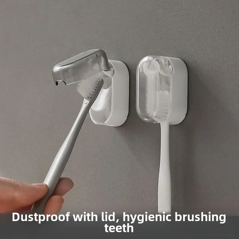 Toothbrush Rack Without Punching Bathroom Mouthwash Cup Brushing Cup Storage Wall-mounted Electric Toothbrush Rack Wholesale 1