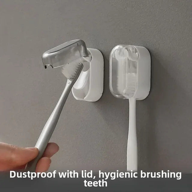 Toothbrush Rack Without Punching Bathroom Mouthwash Cup Brushing Cup Storage Wall-mounted Electric Toothbrush Rack Wholesale 1