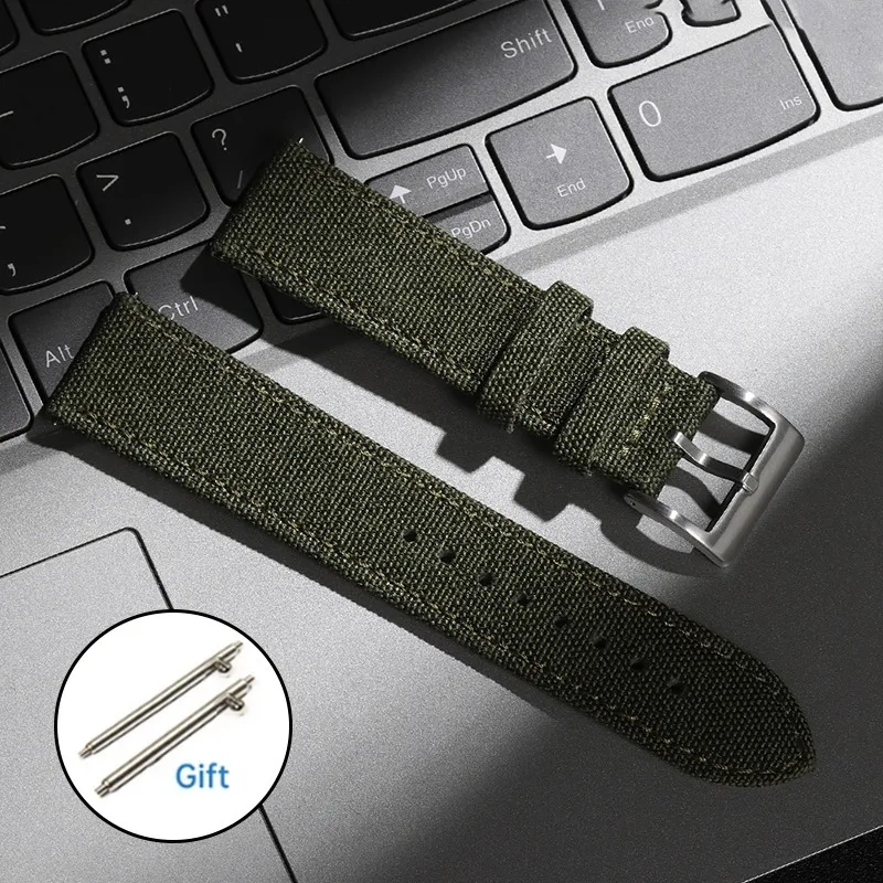 Quick Release Nylon Leather Watch Strap - Universal Military Sport Wristband