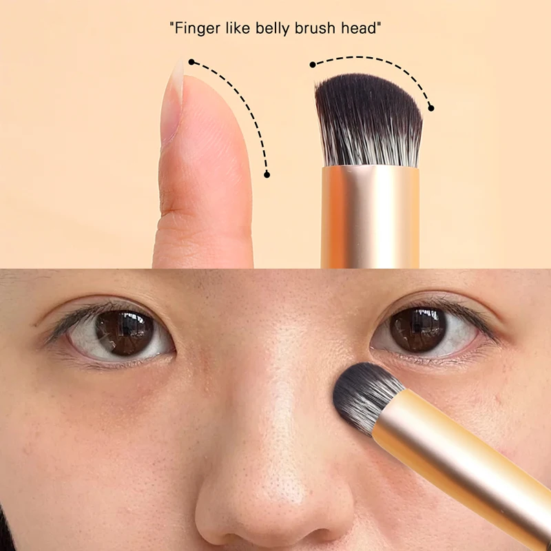 Makeup Brush Professional Finger Belly Nose Contouring Concealer Brush Precision Smudge Cover Acne Dark Circles Foundation Concealer Cosmetic