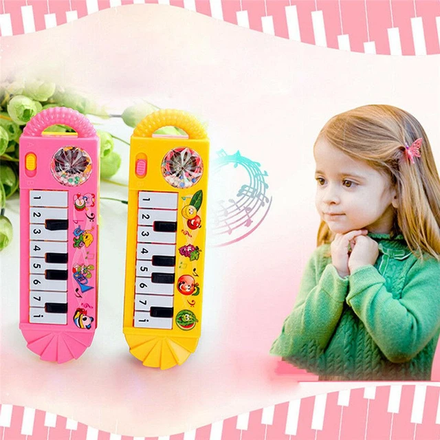 Piano jogo de música órgão eletrônico crianças instrumento presente do bebê  padrão dos desenhos animados cedo brinquedos educativos para crianças  meninas menino - AliExpress