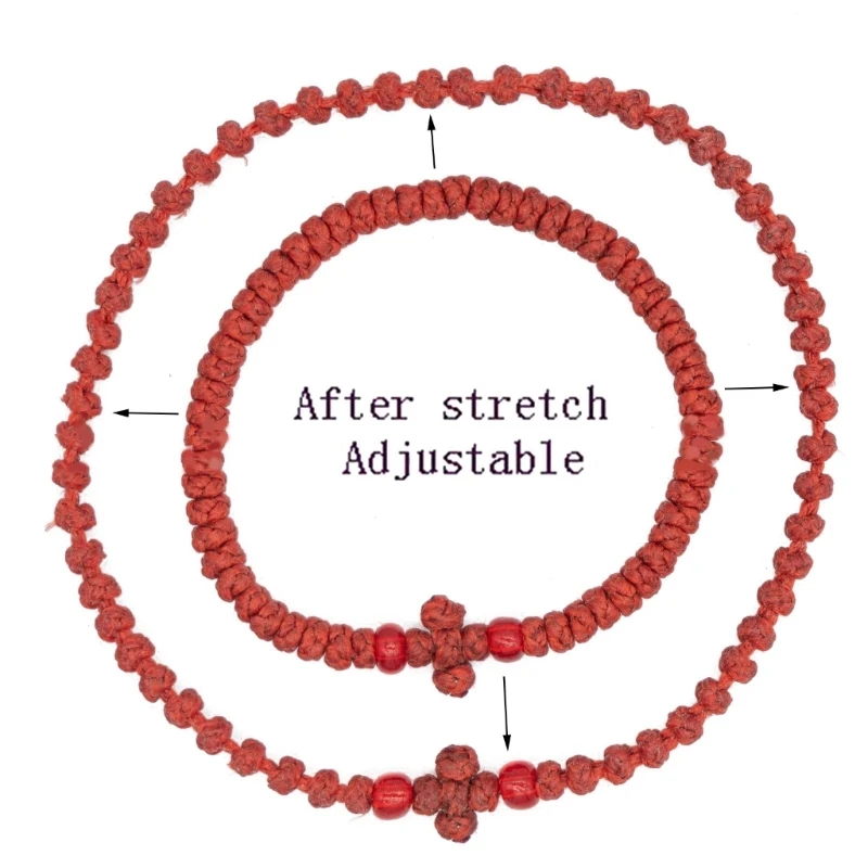 Elegant Greek Orthodox Prayer Bracelet - Adjustable Religious Handchain