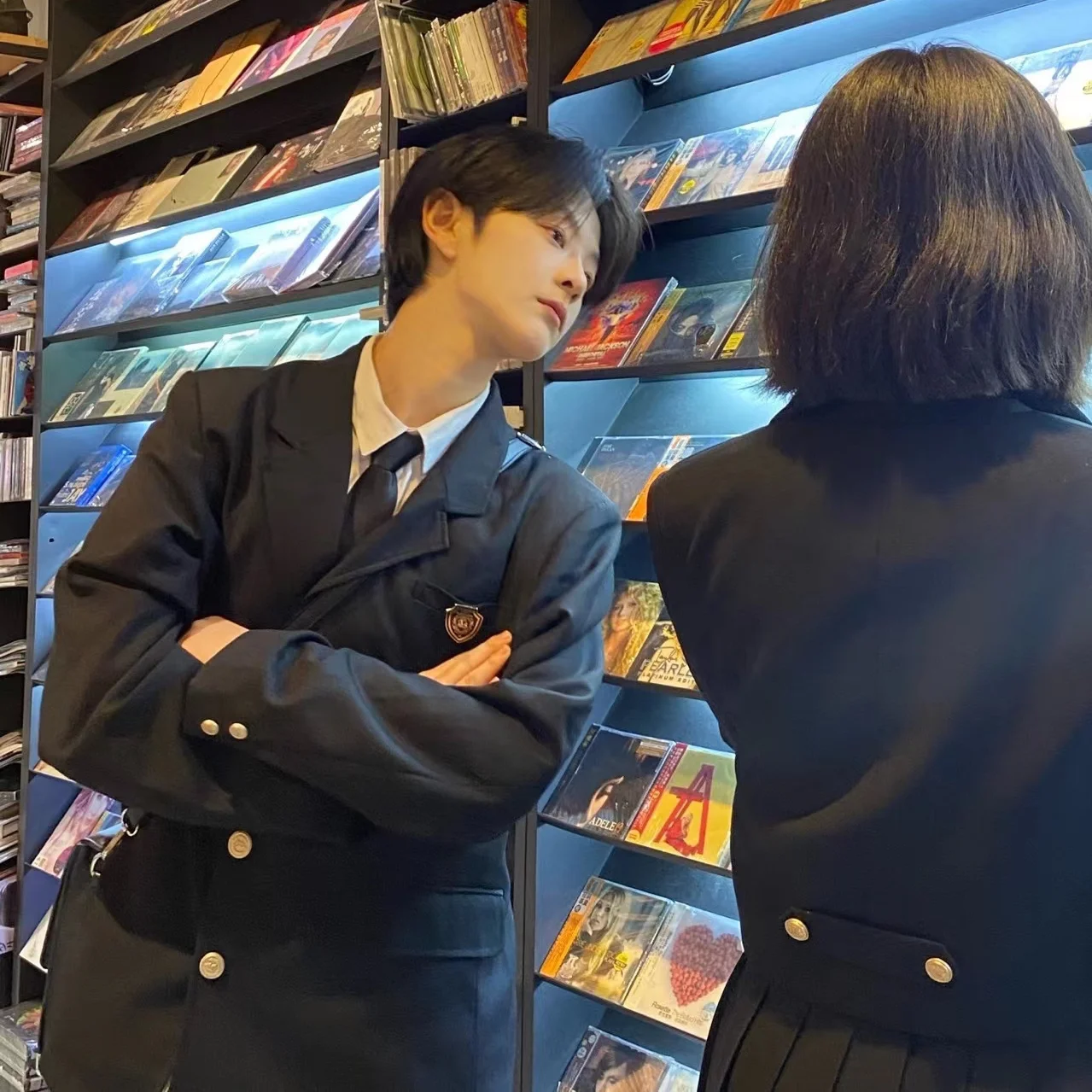 

Graduation class uniform set, student uniform, college style girl, high school choir performance, loose fitting sports meet,