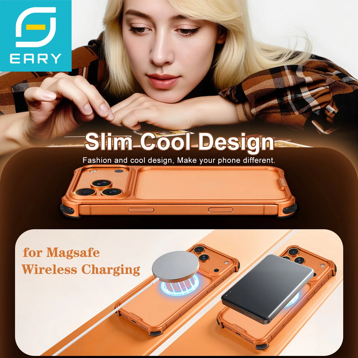 Sleek Metal Phone Case with Military-Grade Drop Protection