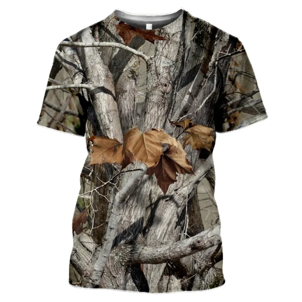 Jagd Camouflage T-Shirt Sommer T Shirt Mann 3D Druck Streetwear Kleidung Kurzarm Kleidung Luxus T-Shirt Männer Kleidung – Detail 12