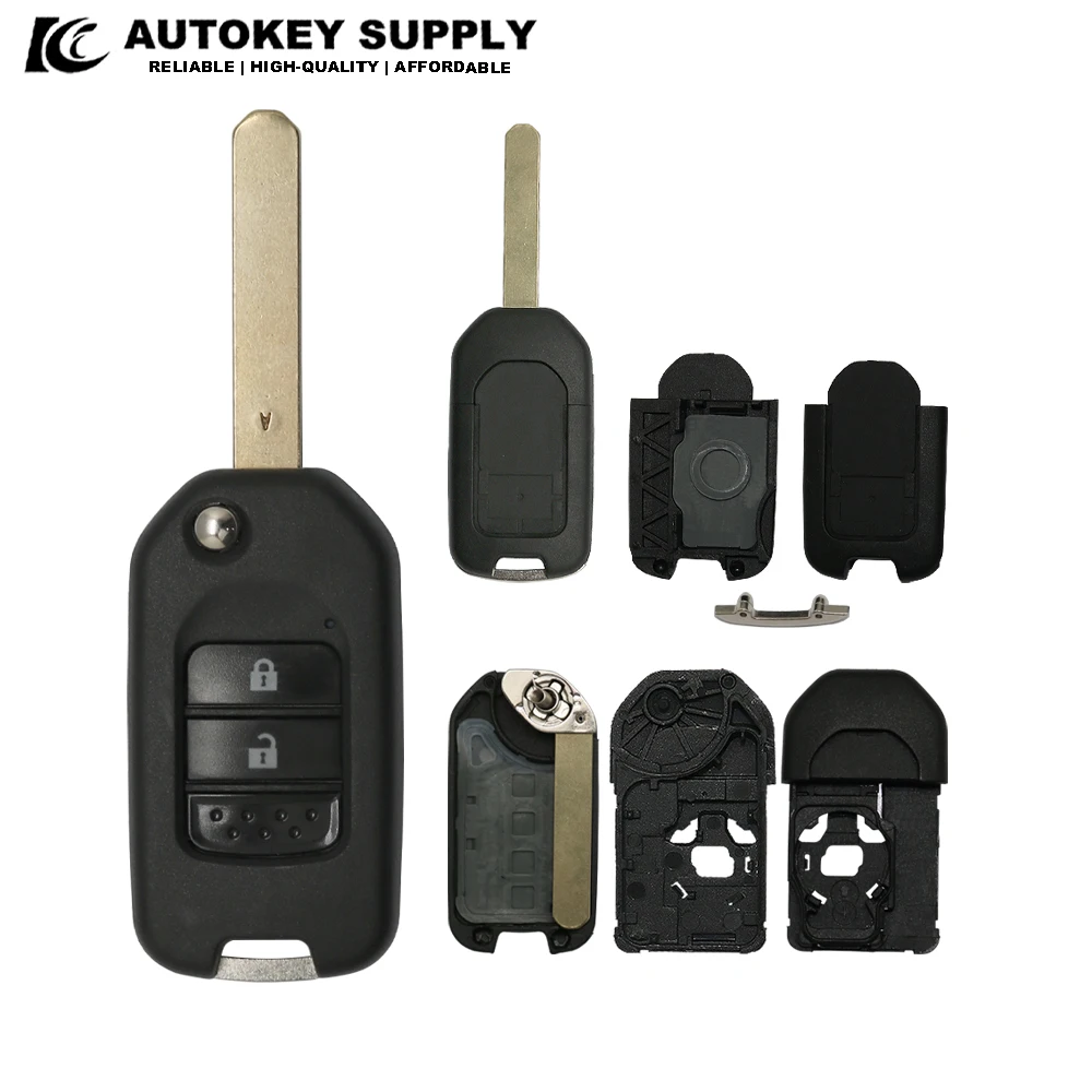 New Replacement For Honda 2 Buttons Remote Flip Key Shell 