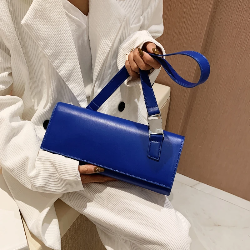 Calvin Klein Saffiano Blue Crossbody Purse