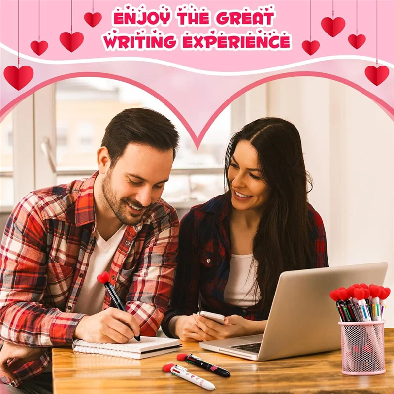 LC-발렌타인데이 하트 모양 펜 대량, 발렌타인데이 성인 여성 간호사 결혼 접이식 볼펜