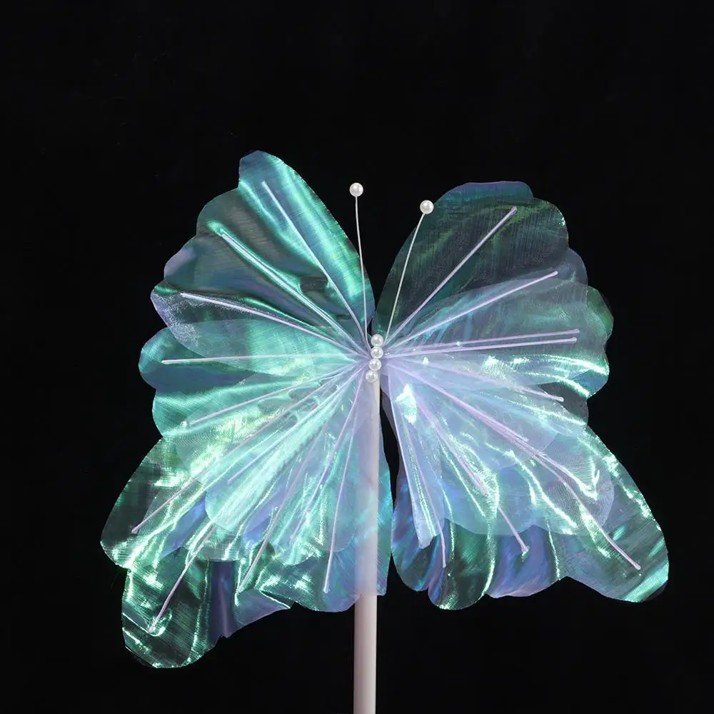 New Silk Artificial Butterfly Flowers Colorful 50cm Flower Head Giant Artificial Flowers Large Butterfly Photography Props