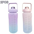 2pcs purple pink