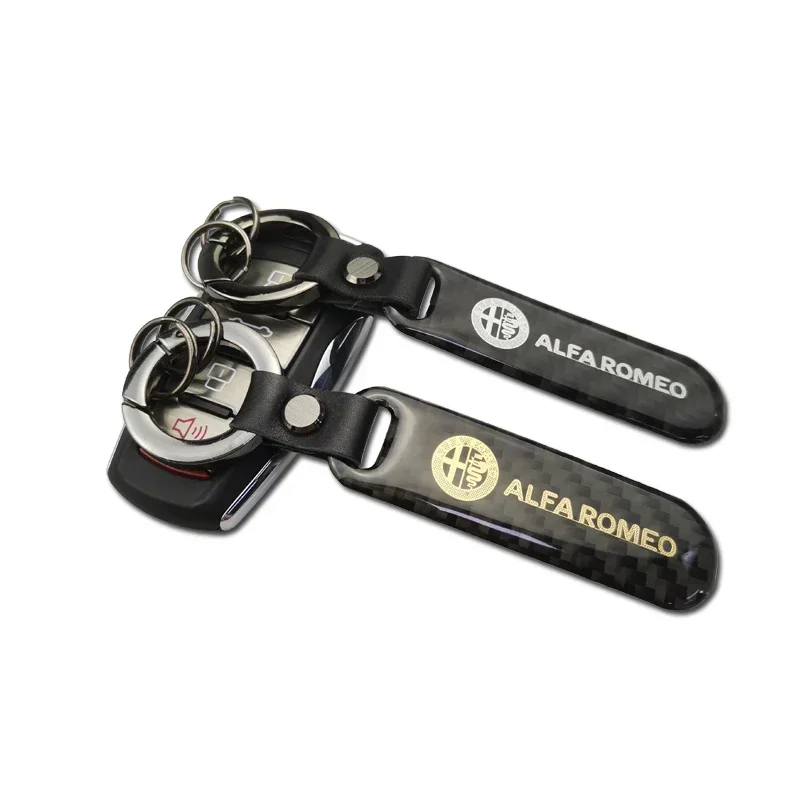 Alfa Romeo Carbon Sleutelhanger - Zilveren uitvoering overzicht