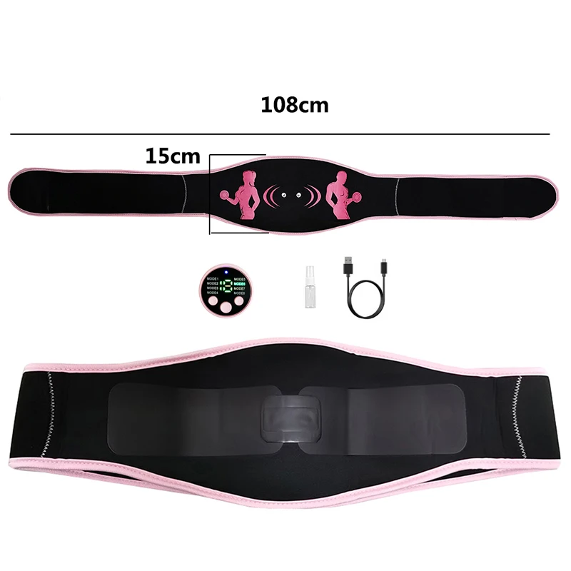 Smart Waist Abdominal Muscle Trainer Muscle Toner Abdominal Toning Belt Home Fitness Massager Workout Equipment