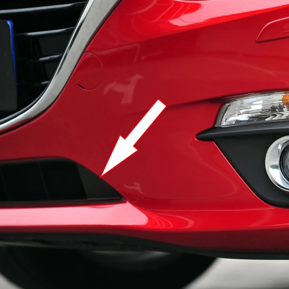 Car Front Bumper Triangle Trim Cover Cap Replacement Right Left Lower Grille For Mazda 3 Axela 2014 BHN1-50-101 BHN1-50-102 car bumper cover