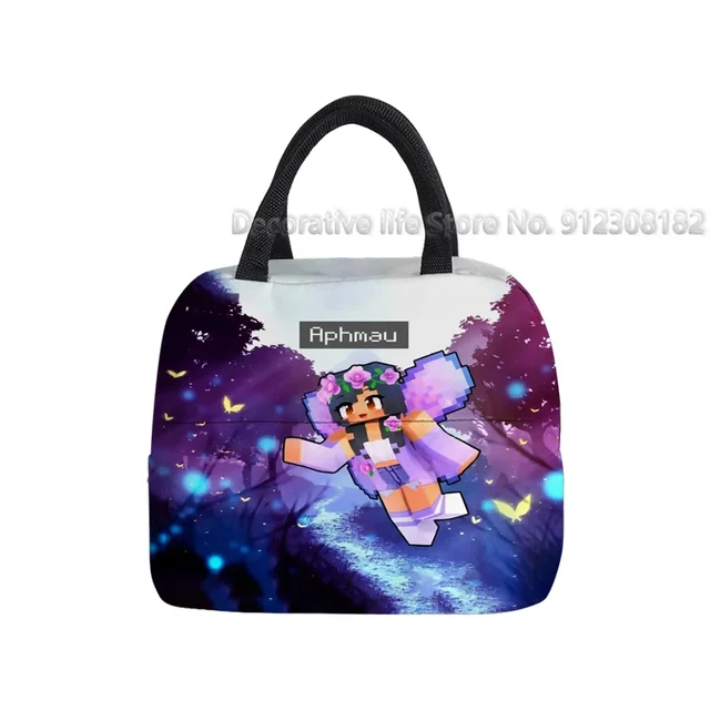 Aphmau Merch Resuable Lunch Boxes Cartoon Anime Multifunction