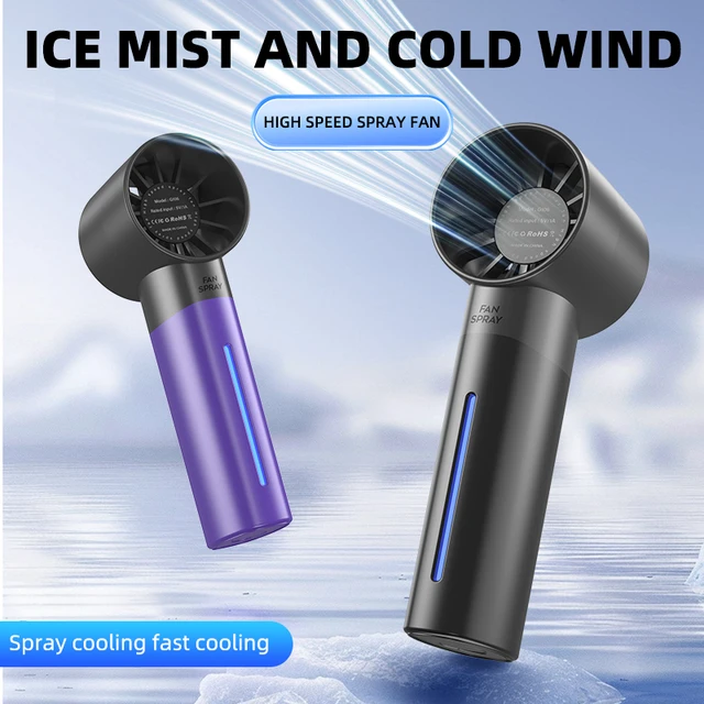 Handheld Small Fan Turbine Spray Mini Fan Water Replenishing Outdoor Camping Dormitory Household Portable USB Summer Cooling 1