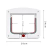 2629330105003+3 Dog Cat Flap   Way Security Lock Flap Door for Cats Kitten ABS Plastic Small Pet Gate Door Kit Cat 5