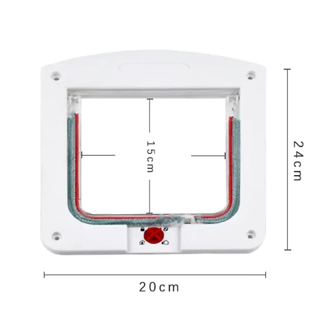 2629330105003+3 Dog Cat Flap   Way Security Lock Flap Door for Cats Kitten ABS Plastic Small Pet Gate Door Kit Cat 5