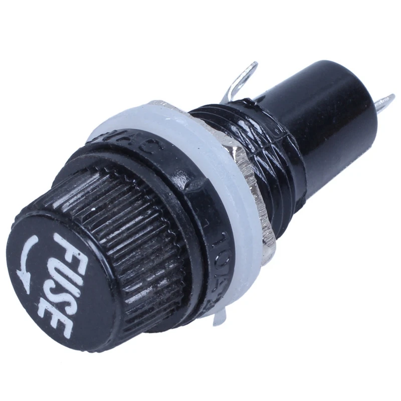 

4 шт. 12 мм резьба со сварочной панелью крепление предохранители держатель Гнездо для предохранителей 5x20 мм