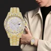 New Arrival Starry Hip Hop Cuban Chain Diamond British Original Classic Watch for Hip Hop Outdoor Activities 4