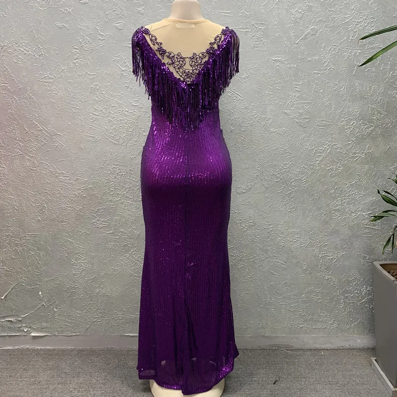 أنيقة فاخرة الترتر عارية تول فستان حفلة رسمية للنس...