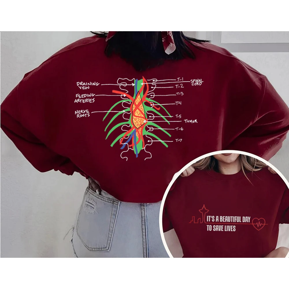 2026 Grey's Anatomy Sweatshirt „It Is A Beautiful Day To Save Lives“-Shirt, TV-Serien-Design, Bekleidung, Streetwear, Damen-Sweatshirts – Detail 10