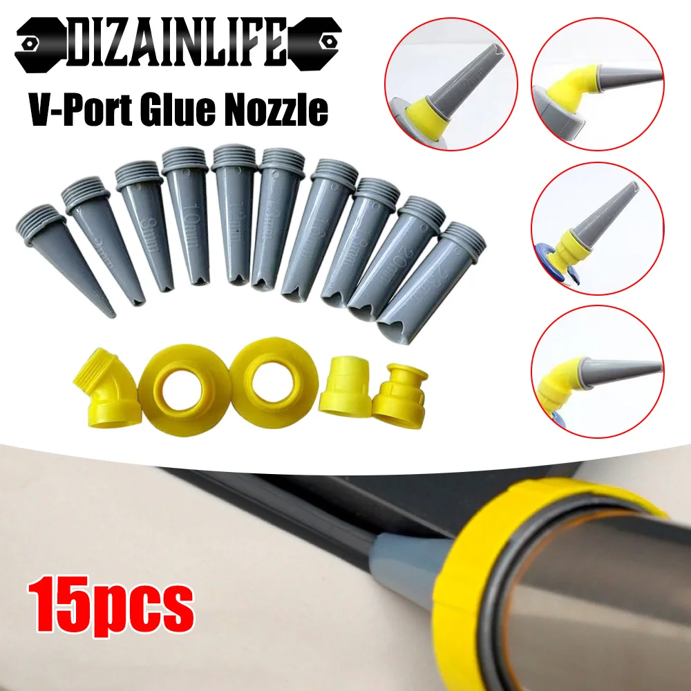 Caulking Tools 15 Pcs Caulk Finisher Kit Connection Bases Replacement For Bathroom Kitchen Doors
