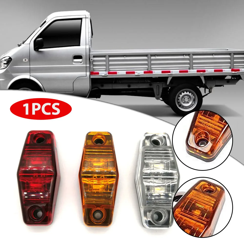 

Yellow White Red 3Color 12/24V LED Side Marker Lights Car External Square Lights Warning Tail Light Auto Trailer Truck Lamps