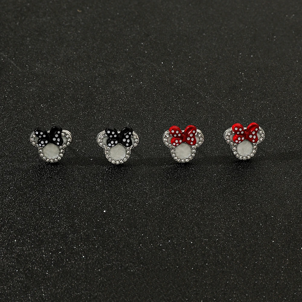 Mickey  Minnie Mouse Earrings - Cute Cartoon Jewelry for Girls