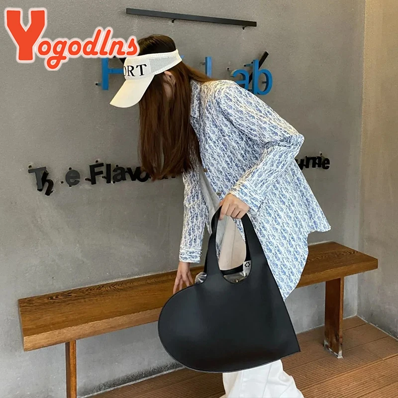 Fashion Heart Handle Bag For Women PU Leather Shoulder Bag Trendy Brands Underarm Bag Designer Portable purse