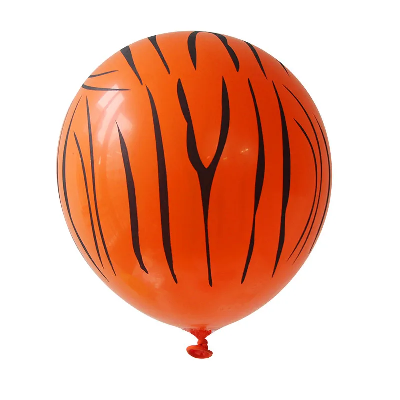 thumbnail image 1 of Globos de látex con estampado de animales, 5, 10 y 20 unidades, globos de aire con diseño de cebra, leopardo y jungla, suministros de cumpleaños de safari, juguetes para baby shower para niños, 1 of 5