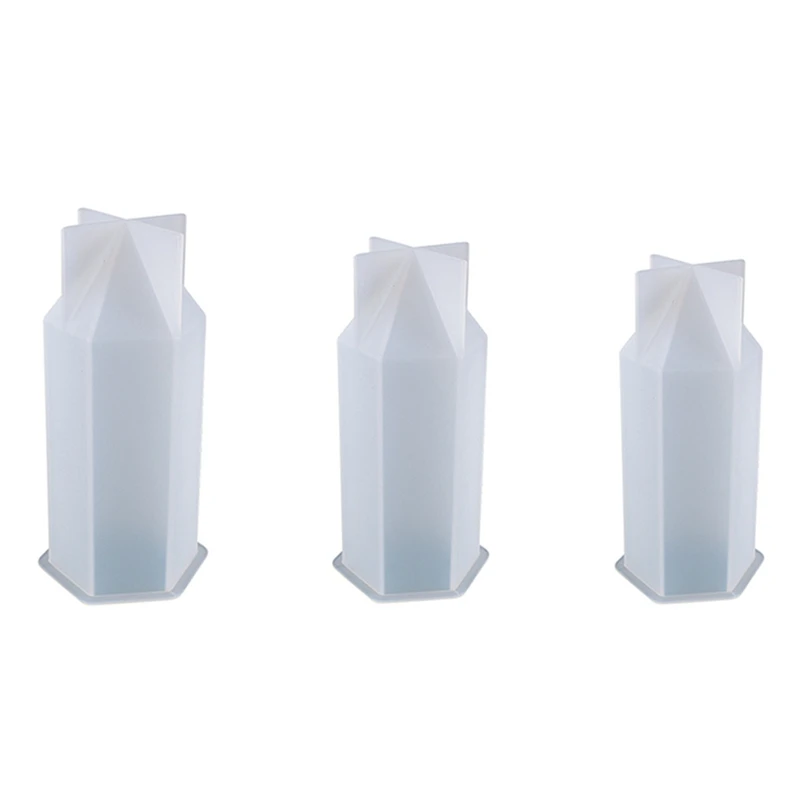 

Прозрачная эпоксидная форма, шестигранный конус, украшение для дома, изготовление силиконовой формы