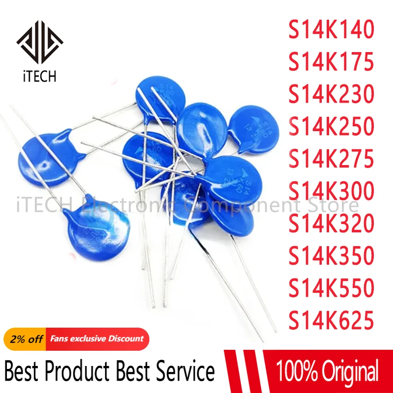 10pcs Varistor S14K550 S14K250 S14K140 S14K175 S14K300 S14K350 S14K230
