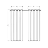 Curtain Panel, 2pcs Set, 54"w X 84"l, 100% Blackout, Grommet, Living Room, Bedroom, Kitchen, Brown Thermal Insulation Polyester, 3