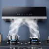 180W Home Kitchen Range Hood Tempered Glass Large Suction Range Hood Top Suction Automatic Cleaning Range Hood 5