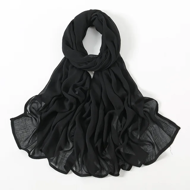 Nouveau Hijabs musulmans pour femmes écharpe mince châles unis Femme Musulman doux Viscose rayonne foulard islamique Turban bandeau 190x85 cm