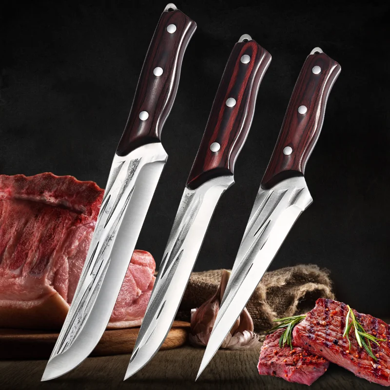 Barbecue Knife Meat Cleaver Forged Boning Knife Butcher Knife Stainless  Steel Kitchen Knife Fruit Knife Sharp Outdoor Knife