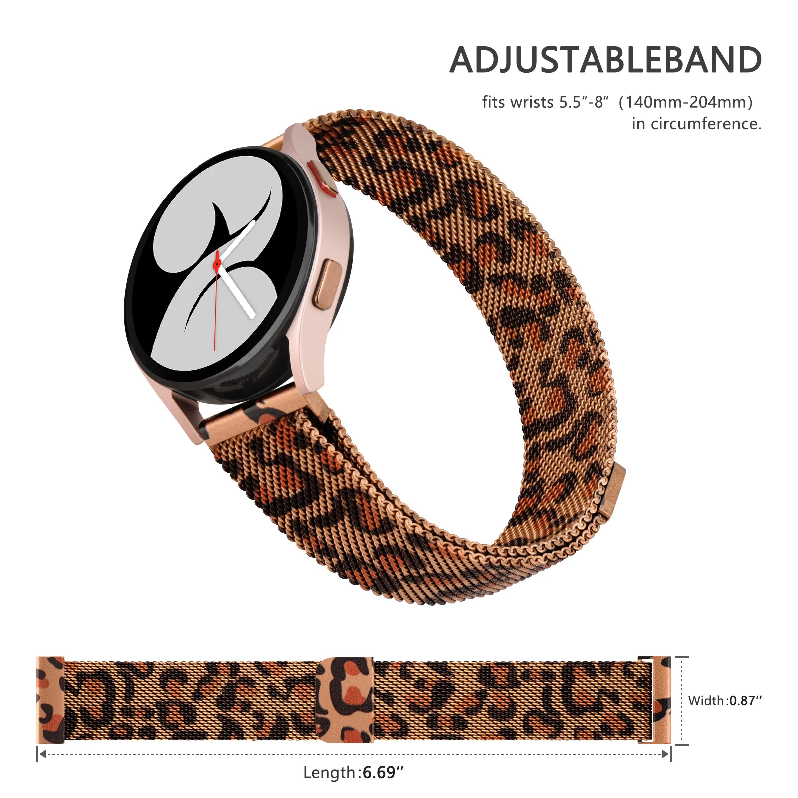 Sleek Metal Wristband - Premium 20/22mm Interchangeable Strap