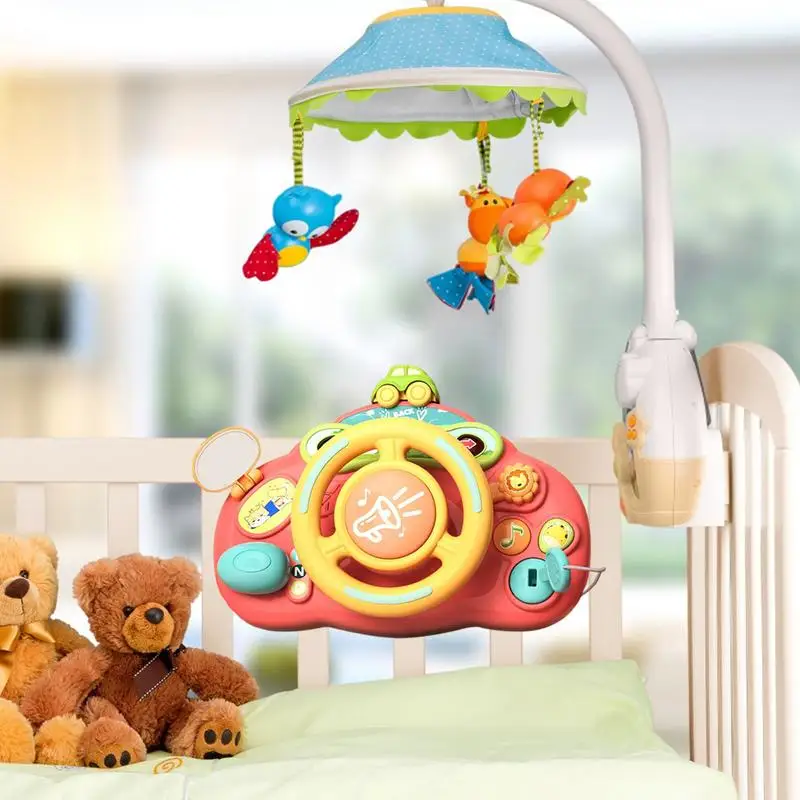 Имитация автомобиля на руль с подсветкой музыкальная игрушка для детей малышей ранняя детская развивающая игрушка Монтессори