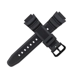 Premium 18mm Silicone Rubber Watch Strap - Men's Wristband Bracelet Accessory - 18mm (Black B)
