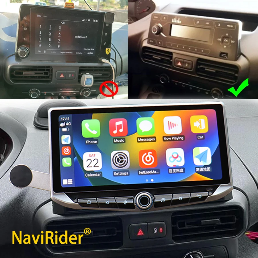 

10.88inch Car Android Multimedia Video Player For Citroen Berlingo Opel Combo PEUGEOT PARTNER Furgon GPS Navigation Head Unit